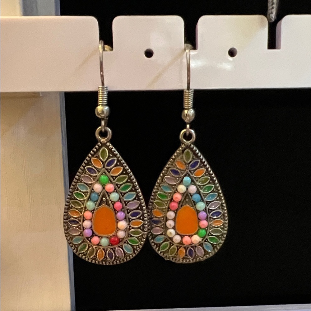 Colorful Teardrop Earrings